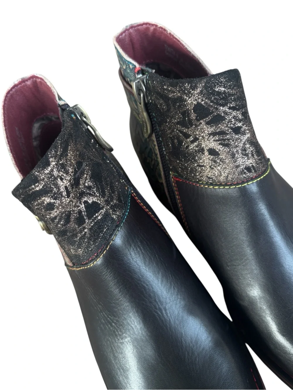 L'Artiste by Spring Step Tiatia Black Ankle Bootie